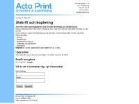 Acta Print - Utskrift och kopiering Acta Print - Utskrift och kopiering