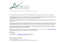 Activate Financial Management - Home
