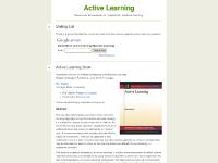 active-learning.net Vowpal Wabbit, Budgeted Learning Workshop, Active Learning for NLP