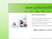 www.activeforlife.se www.activeforlife.se