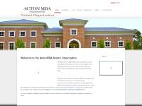 Welcome to the ActonMBA Alumni Organization Welcome to the ActonMBA Alumni Organization