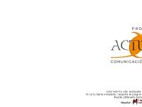 ACTÚAS Protocolo y Comunicación ACTÚAS Protocolo y Comunicación