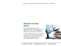 acuity-search.co.uk Services, Vacancies, Intelligent web design by Blueleaf acuity-search.co.uk Services, Vacancies, Intelligent web design by Blueleaf
