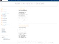 Acústica musical y Organología