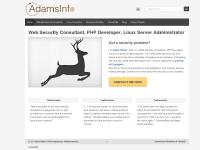 Adam Palmer: PHP Programmer, Linux, MySQL Developer, Website Security Consultant Adam Palmer: PHP Programmer, Linux, MySQL Developer, Website Security Consultant