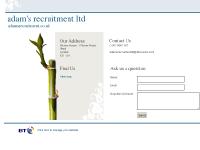 ADAM'S RECRUITMENT LTD - adamsrecruitment.co.uk ADAM'S RECRUITMENT LTD - adamsrecruitment.co.uk