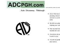 AUTO DRIVEAWAY PITTSBURGH HOME PAGE