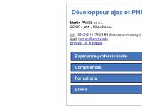 PANEL Martin : Développeur AJAX et PHP, freelance Magento PANEL Martin : Développeur AJAX et PHP, freelance Magento