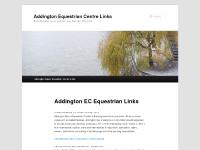 Addington Equestrian Centre | Stabling & Accomodation