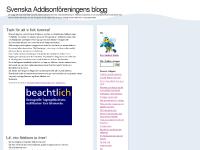 Svenska Addisonföreningens blogg - En blogg där man kan följa ... Svenska Addisonföreningens blogg - En blogg där man kan följa ...
