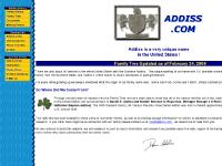 addiss.org Family Tree, Documents, Missing Pieces addiss.org Family Tree, Documents, Missing Pieces