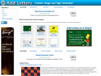 addletters.com add letters, sign generator, sign generators