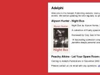 Adelphi Publishing | Alyson Hunter Adelphi Publishing | Alyson Hunter