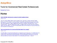 AdeptBox - Tools and Information for Business Professionals AdeptBox - Tools and Information for Business Professionals