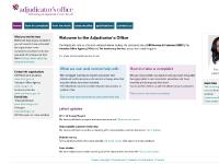 The Adjudicator's Office The Adjudicator's Office