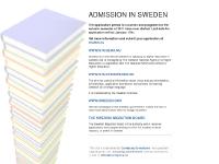 Admission in Sweden Admission in Sweden