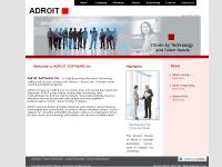 adroitgroup.com ADROIT SOFTWARE Inc, Information technology services, E-Commerce & Internet Technologies adroitgroup.com ADROIT SOFTWARE Inc, Information technology services, E-Commerce & Internet Technologies