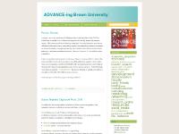 advanceatbrown.wordpress.com ADVANCE-ing Brown University, Wiki Resources, Dissemination advanceatbrown.wordpress.com ADVANCE-ing Brown University, Wiki Resources, Dissemination