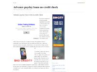 Advance payday loans with no credit check