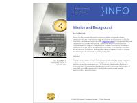 About Advantech - Mission and Background About Advantech - Mission and Background