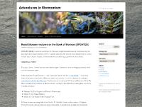 Adventures in Mormonism | Correcting the incorrigible Adventures in Mormonism | Correcting the incorrigible