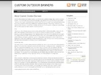 About Custom Outdoor Banners About Custom Outdoor Banners