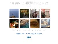 Study Art in Greece and Italy - Since 1966 The Aegean Center for the Fine Arts Study Art in Greece and Italy - Since 1966 The Aegean Center for the Fine Arts