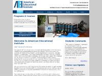 American Educational Institute Claims Law Courses for Insurance Professionals