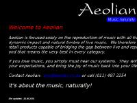 aeolian - Aeolian Home Page aeolian - Aeolian Home Page