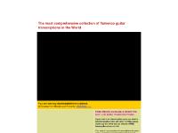 Affedis Flamenco Transcriptions