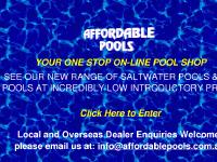 above ground pools, sydney australia, pumps, cartridges and sand filters, automatic pool cleaners, saltwater chlorinators, solar- all at discount prices, direct from the factory. Delivered anywhere in Australia. above ground pools, sydney australia, pumps, cartridges and sand filters, automatic pool cleaners, saltwater chlorinators, solar- all at discount prices, direct from the factory. Delivered anywhere in Australia.