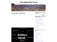 Yale Afghanistan Forum Yale Afghanistan Forum
