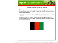 Afghan Reconstruction Afghan Reconstruction