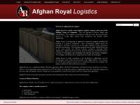 Afghan Royal Logistics | The leading services, supply and logistics company for force protection materials in Afghanistan Afghan Royal Logistics | The leading services, supply and logistics company for force protection materials in Afghanistan