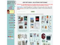 afix.com affichage, porte-affiche, porte affiche