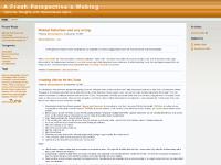 A Fresh Perspective’s Weblog A Fresh Perspective’s Weblog