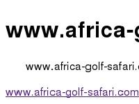 Africa Golf Safari Africa Golf Safari