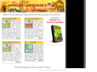 Welcome to African Language.com Developers of Amharic, Tigrinya, Somali, and Swahili