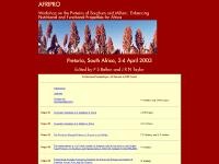 Afripro 2003 Conference Proceedings Afripro 2003 Conference Proceedings