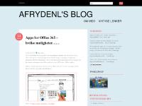 Afrydenl's Blog Afrydenl's Blog