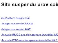 En travaux sites internet pour l'immobilier seloger immobilier agence immobiliere webagency IMODE WAP En travaux sites internet pour l'immobilier seloger immobilier agence immobiliere webagency IMODE WAP