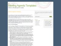 Meeting Agenda Templates