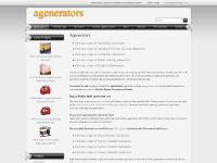 agenerators.co.uk Agenerators, Products Page, Generators