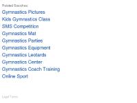 Sport and World Sporting Venues