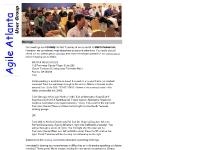 Agile Atlanta User Group Agile Atlanta User Group