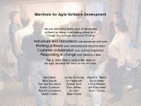 Manifesto for Agile Software Development Manifesto for Agile Software Development