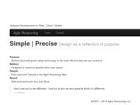 Software Development for Web | Cloud | Mobile | Agile Reasoning Software Development for Web | Cloud | Mobile | Agile Reasoning