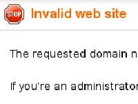 Invalid Website
