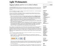 Agile Webmasters - Take the lead out!