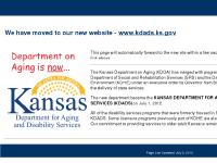 Kansas Department on Aging Kansas Department on Aging